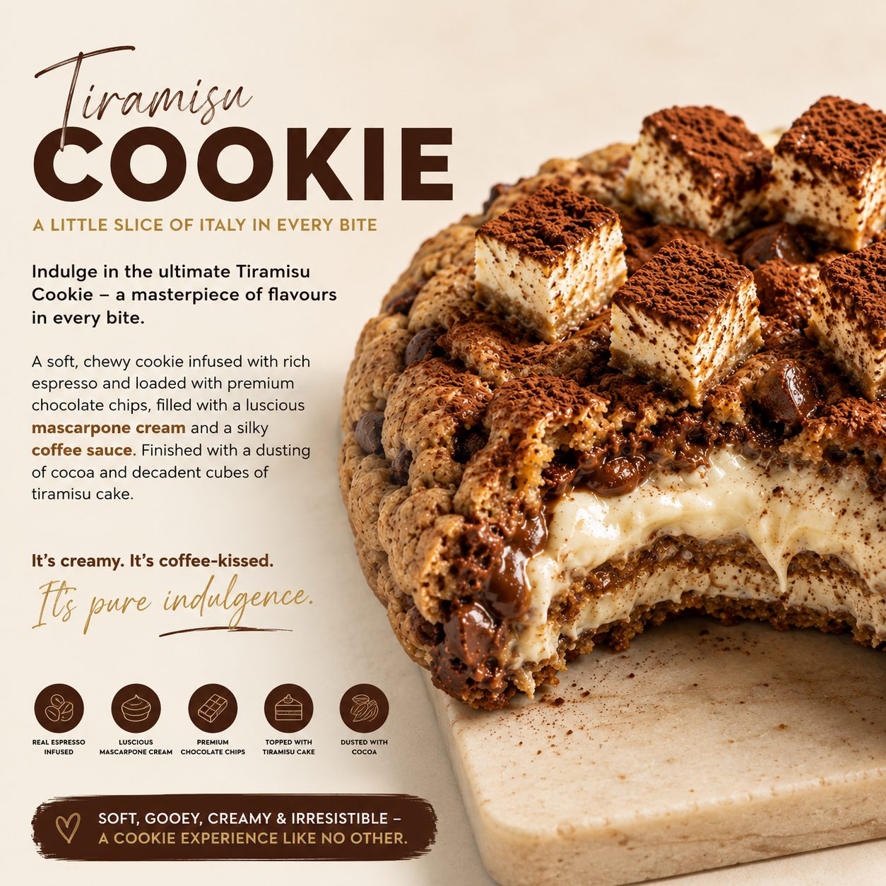 Signature Cookie – Tiramisu