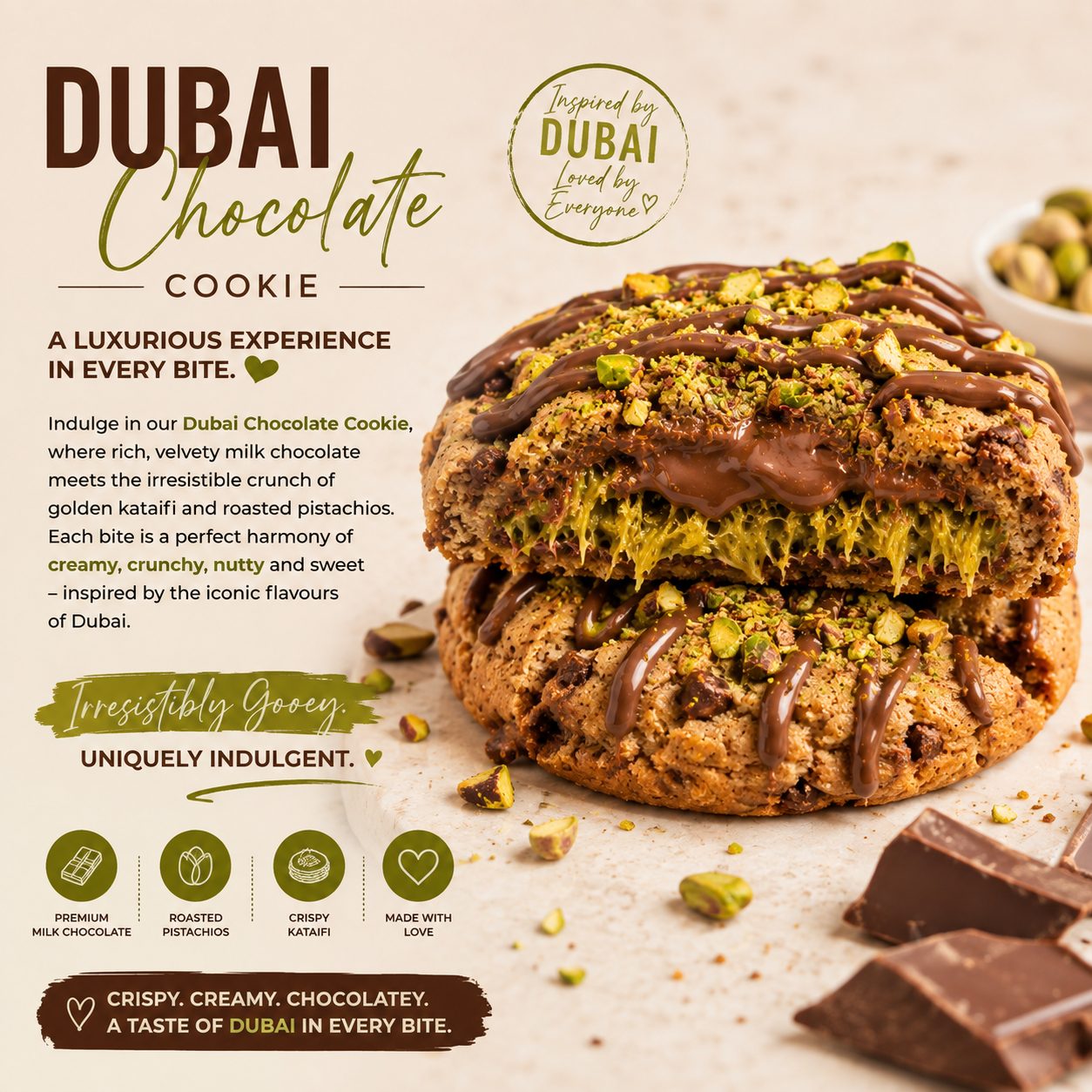 Signature Cookie – Dubai Chocolate