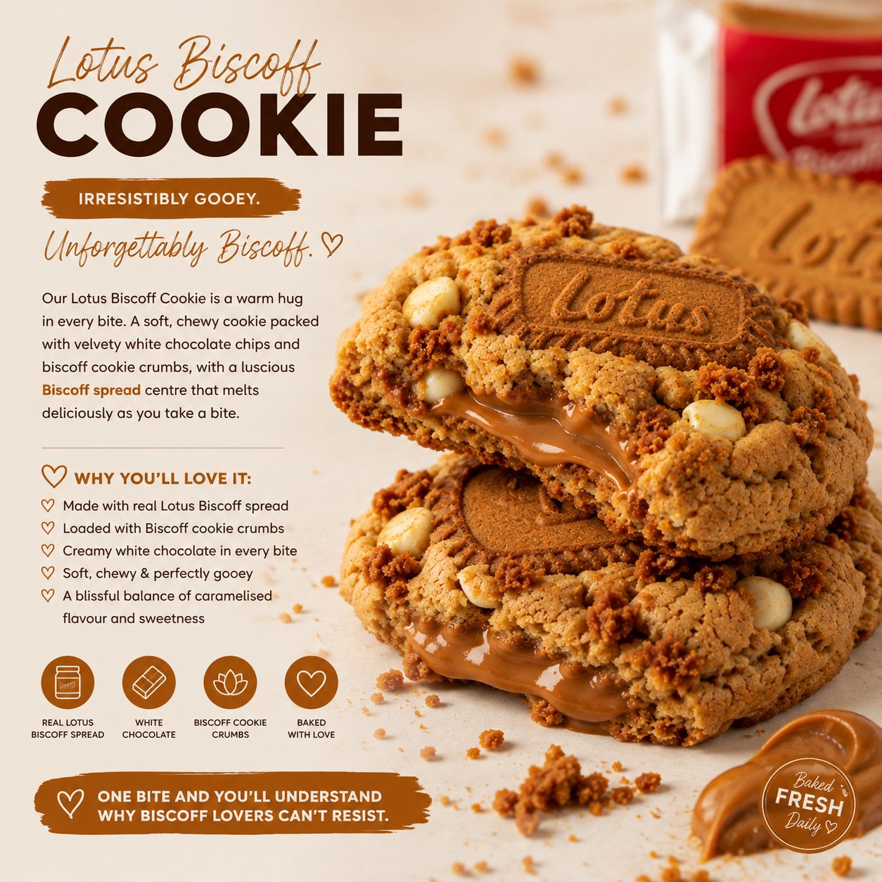 Signature Cookie – Lotus Biscoff
