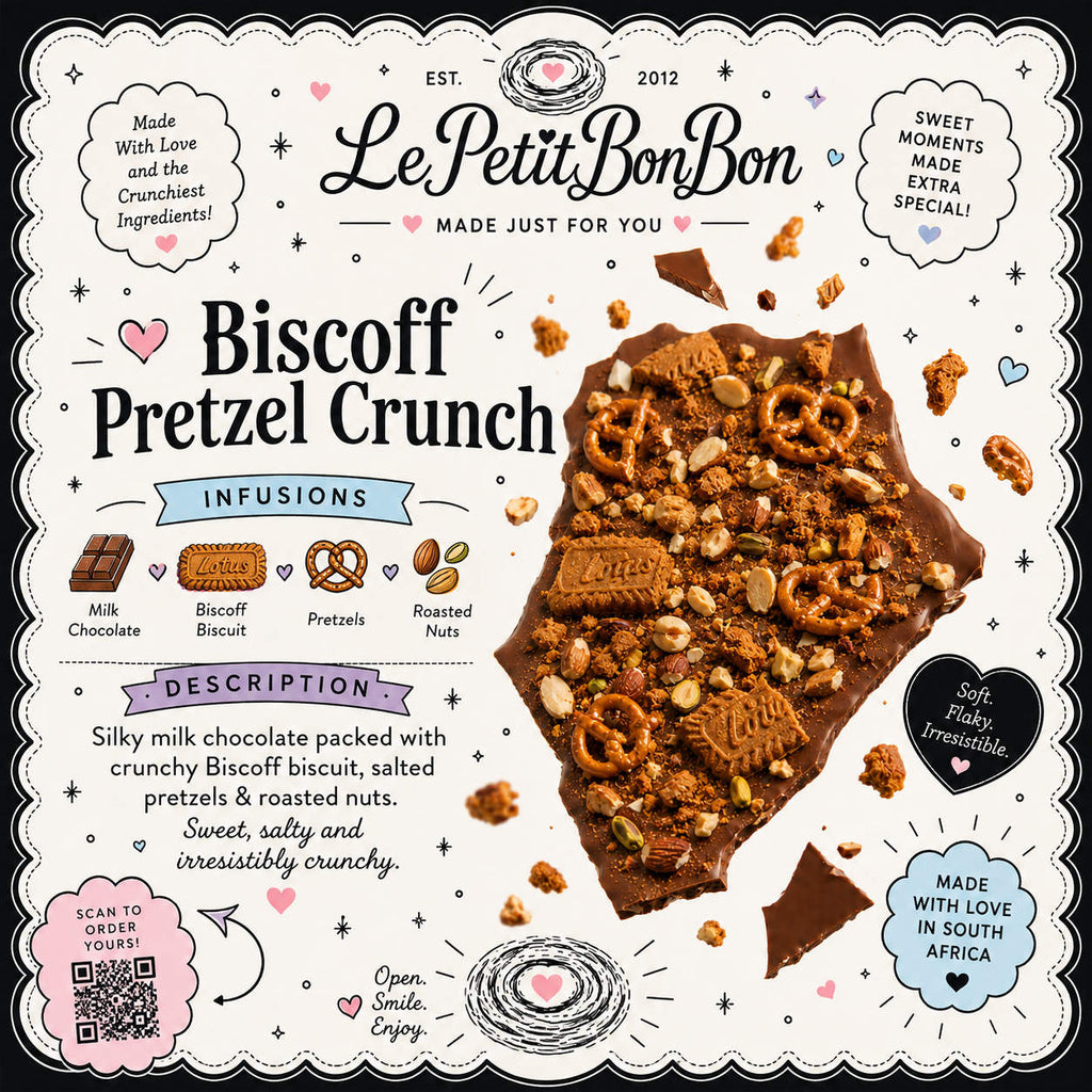 Signature Chocolate Bark - Biscoff Pretzel Crunch