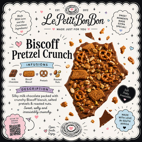 Signature Chocolate Bark - Biscoff Pretzel Crunch
