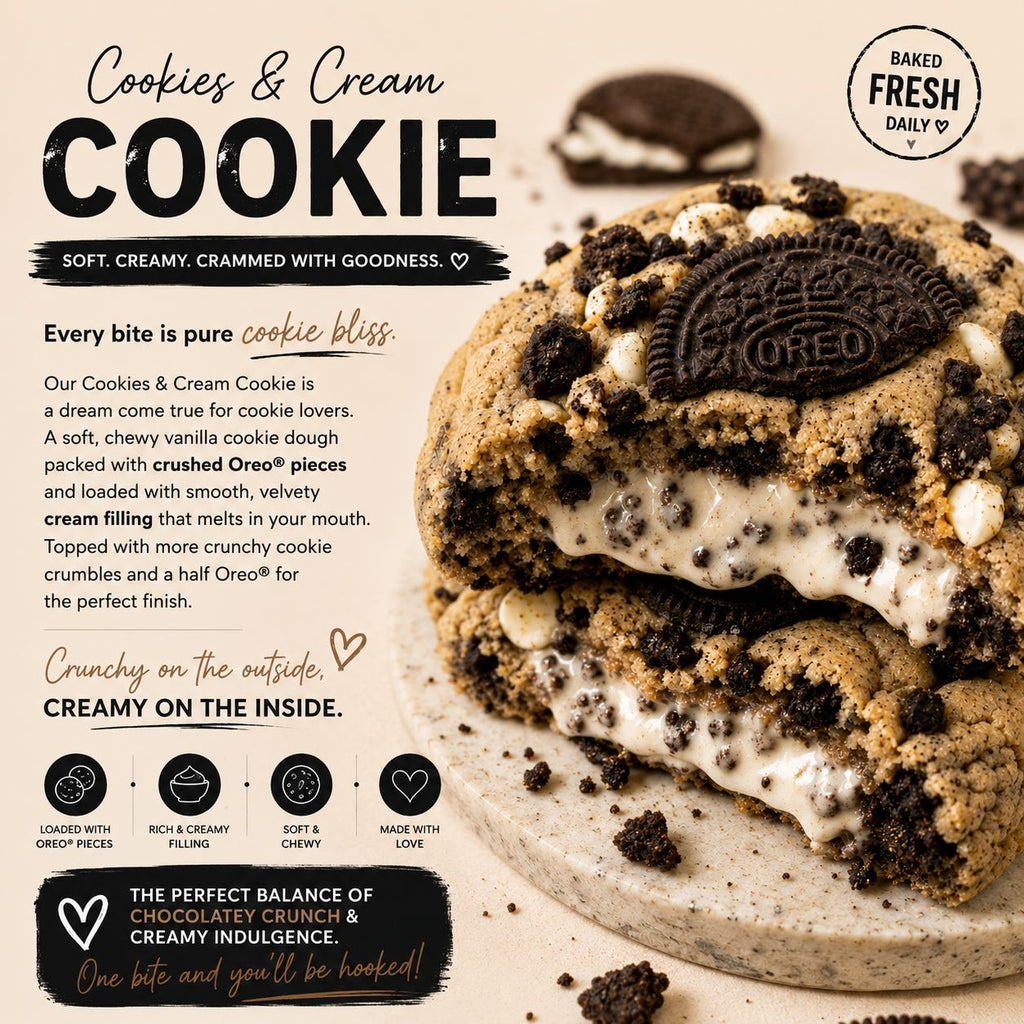 Signature Cookie – Oreo Cookies & Cream
