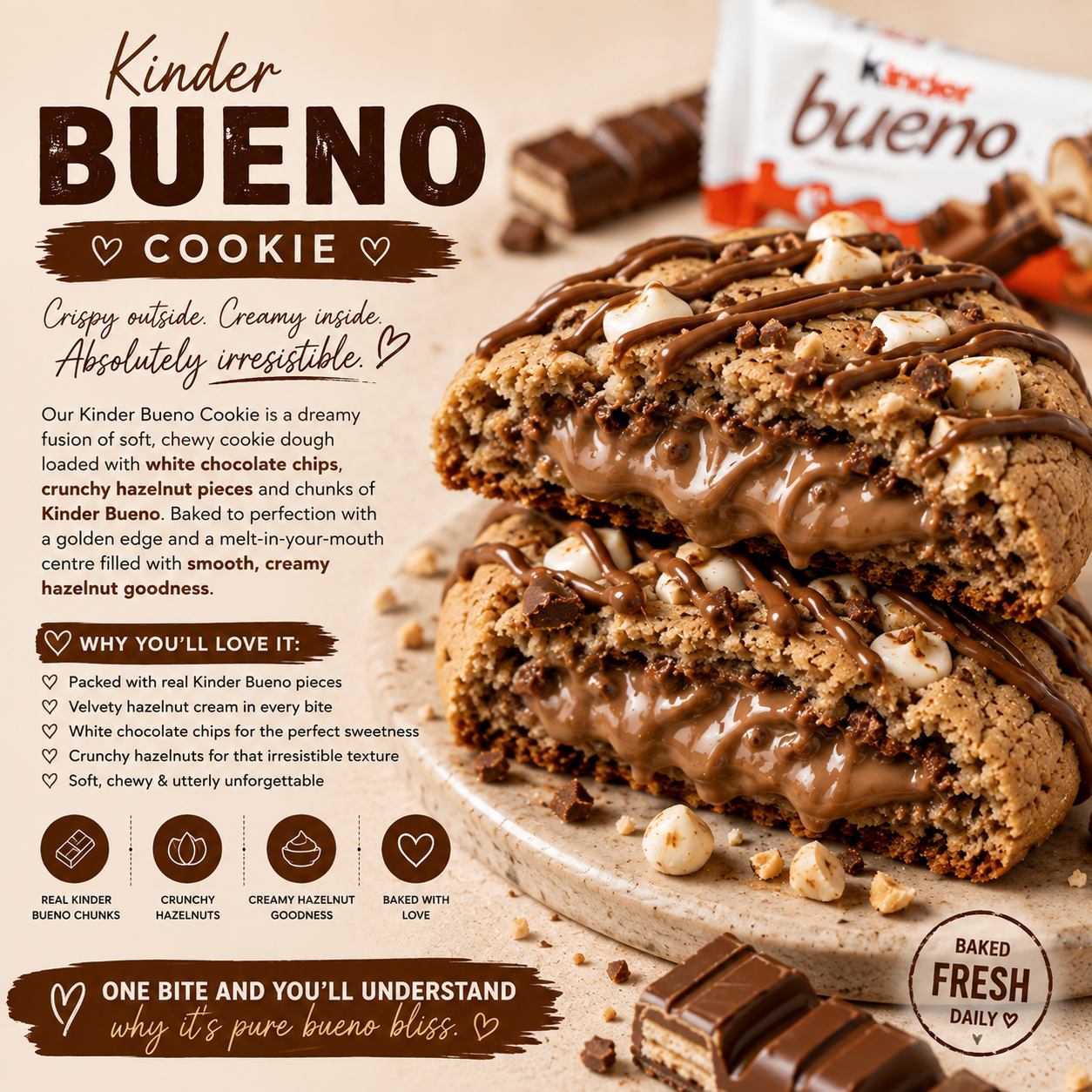 Signature Cookie – Kinder Bueno