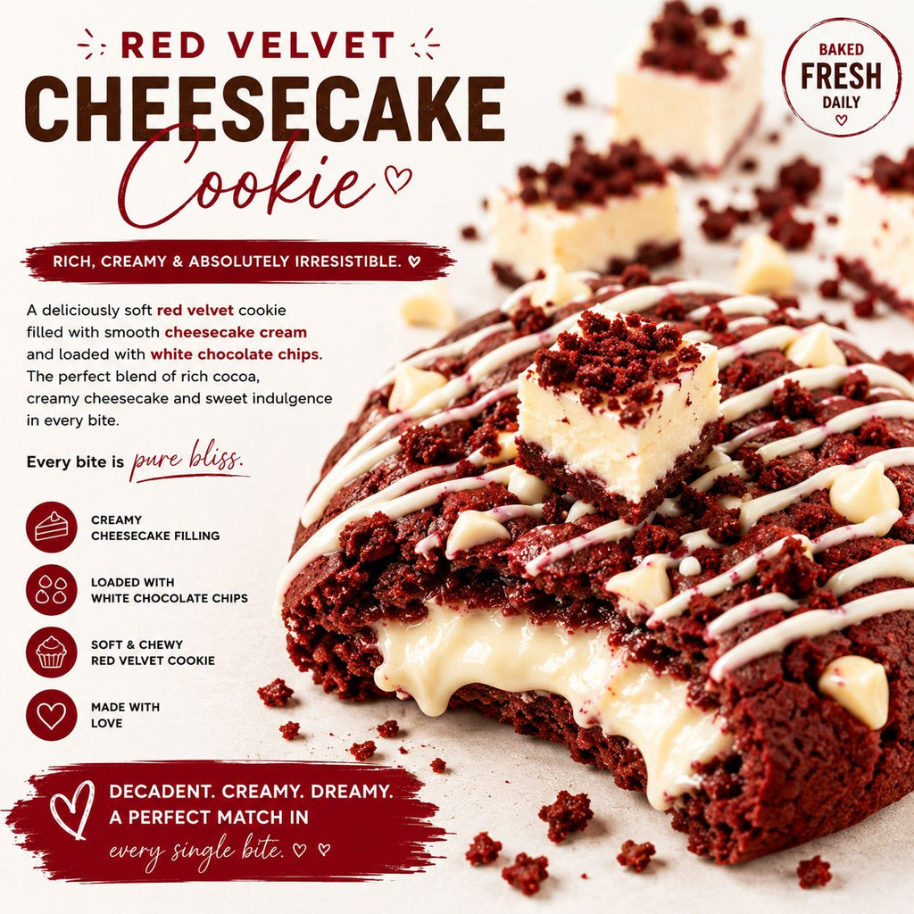 Signature Cookie – Red Velvet Cheesecake
