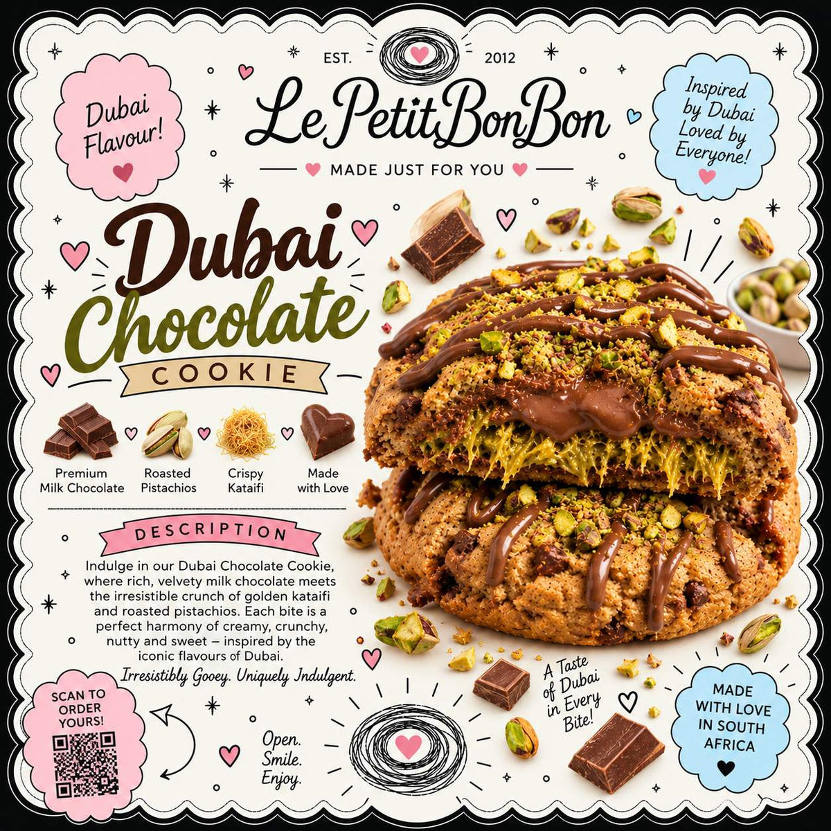 Signature Cookie – Dubai Chocolate