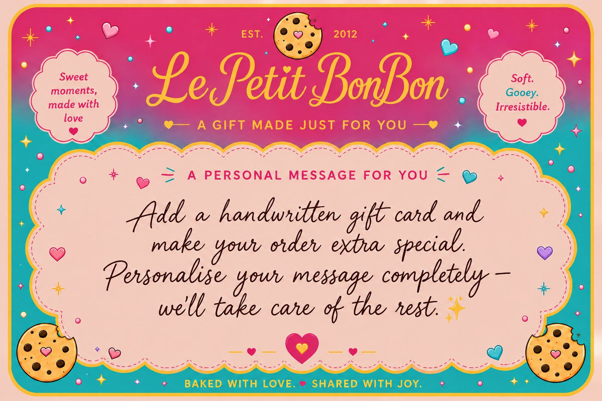 Handwritten gift card