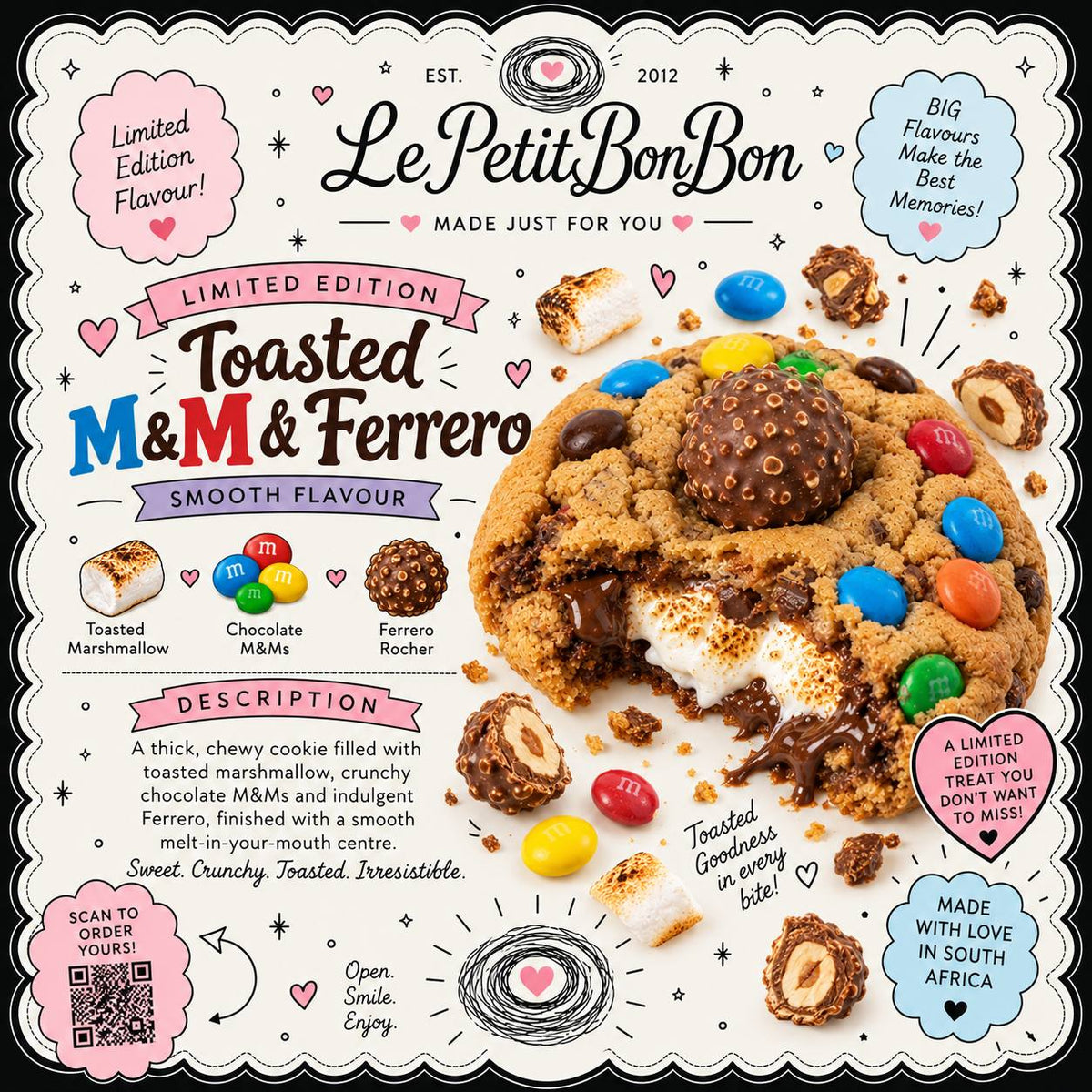Signature Cookie - Toasted M&M and Ferrero S'more (Limited Edition)